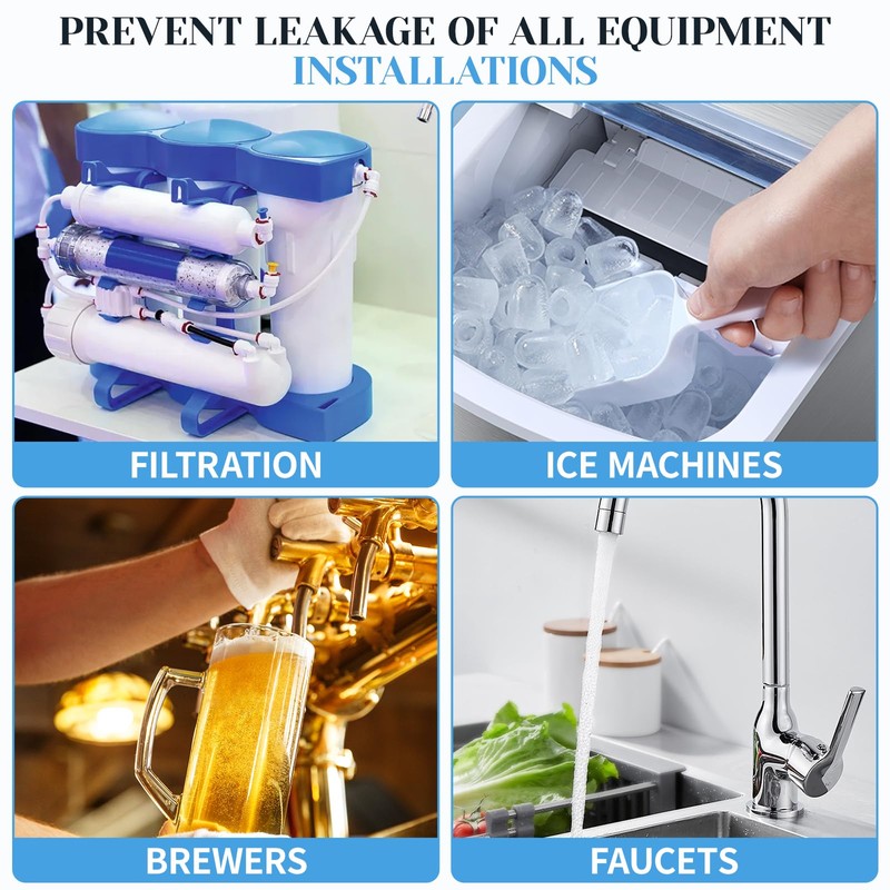 16-Pack 18mm Replacement Pads for Automatic & Mechanical Leak Detectors