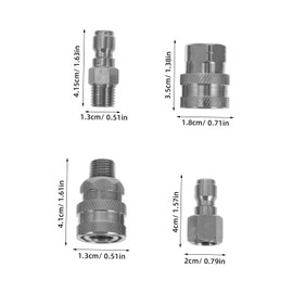 BIUDECO Quick Release Hose Connector Adapter Dual Thread Design for Garden Hose Quick Connect Compatible with Pressure Washer Leak Resistant Fitting