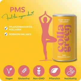 Collagreen PMS™ Vegan Collagen with Monk's Pepper, Ginseng & Chamomile for Hormones Balance & Harmony, Meno Collagen Vegan as a Herbal Alternative with Bamboo Extract, Biotin, Gluten-Free, 240 g
