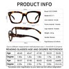 OCCI CHIARI Reading Glasses Women 1.25 Square Reader(1.0 1.25 1.5