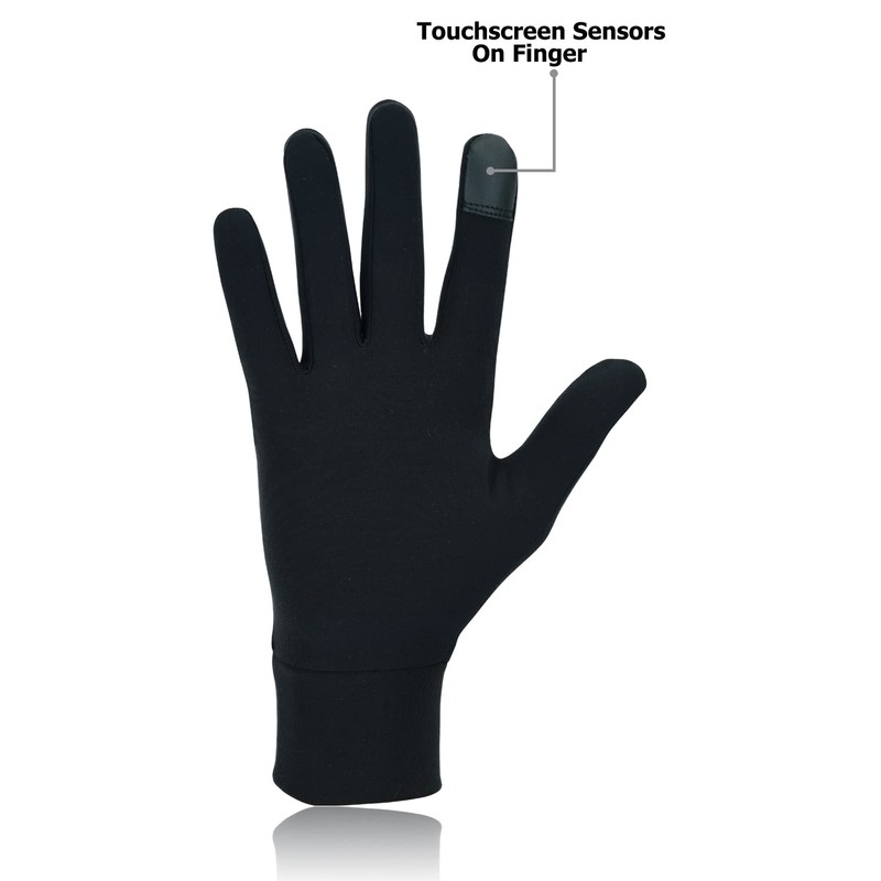 Swift Wear Running Gloves Mens Touch Screen Thermal Anti-slip &