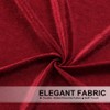 ELKCA Thick Chenille Window Curtains Valance for Living Room Burgundy