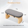 JFNoraiva Meditation Bench, Folding Meditation Chair with Cushion, Bamboo Meditation