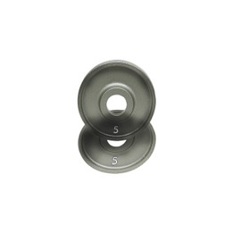 Ivanko (OM-5 Cast-Iron, Machined Olympic Plate Grey 5 lbs (Pair)