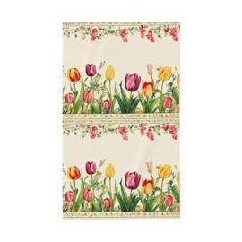 Colorful Tulips Print Flag Garden Flag For Outside All Seasons Decor,Home Decorative Flag Modern Home Flag