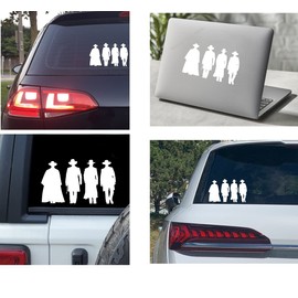 VERSAINSECT Movie Decal Wyatt EARP Doc Holliday Vinyl Sticker for Car Bumper, Wall, Laptop, Skate Board, Truck Windows, 07 Inches, 01, |White|.