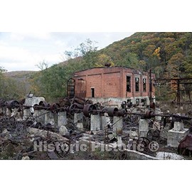 Historic Pictoric Photo - This planing Mill and a Larger, Steel Lumber Mill Next Door, just Down The Track from The Cass Scenic Railroad Station in Cass- Fine Art Photo Reporduction 12in x 08in