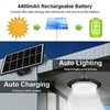 Solar Powered Pendant Light 244-LED Outdoor Sensor Light with 5