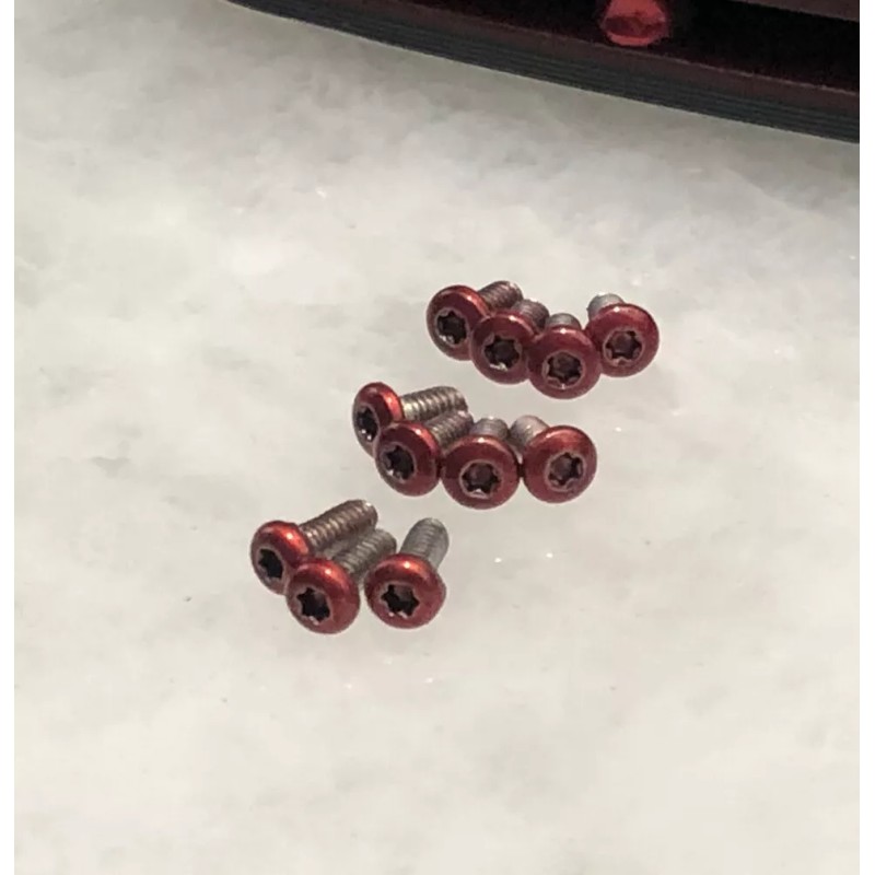 DH Translucent Red Stainless Steel Screws Set For Benchmade Mini