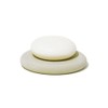 soil Diatomaceous Earth Soap Dish, Circle, White