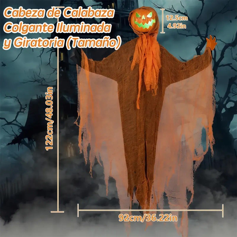 Fantasmas Colgante Luz Sonido Halloween Decoracion Exterior