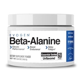 Evogen Beta-Alanine - Performance Enhancer | Boost Endurance, Delay Fatigue | Unflavored | 60 Servings