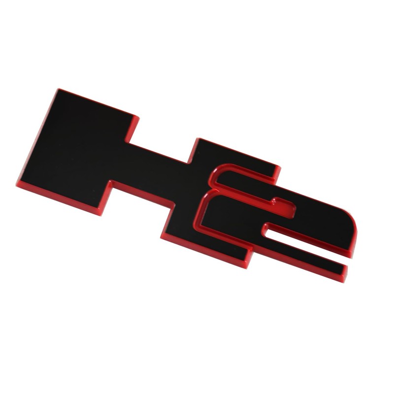 2pcs H2 Rear Liftgate Door Nameplate 3D Badge Emblems Replacement
