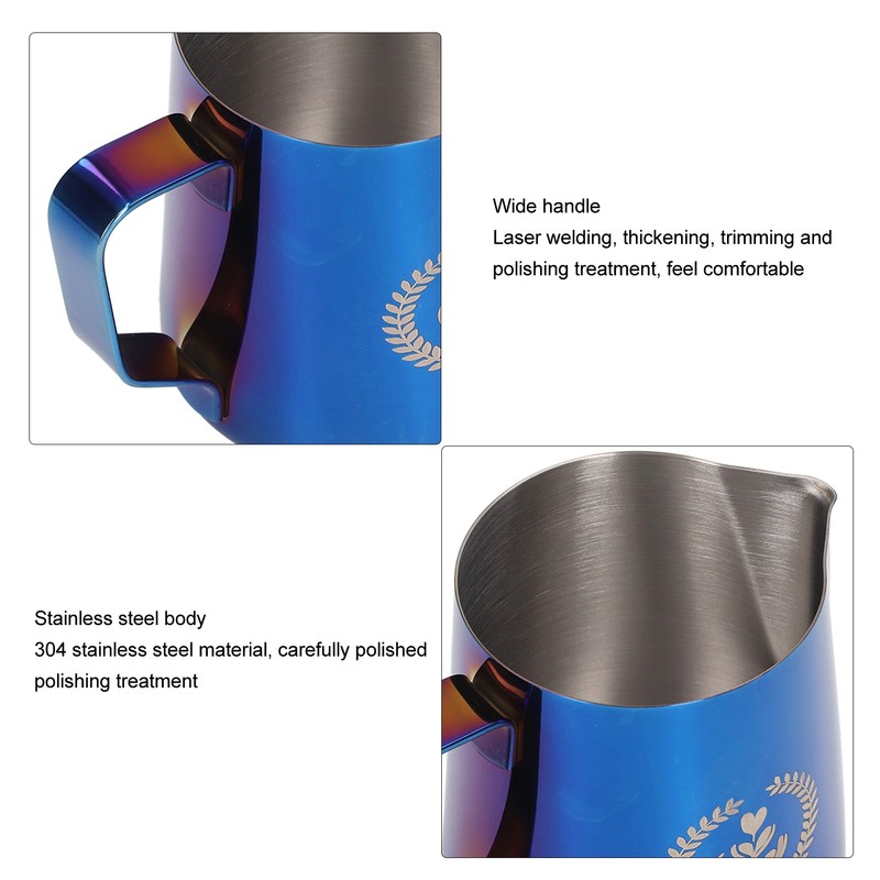 350ml Coffee Milk Frothing Pitcher Cup Thickened 304 Stainless Steel