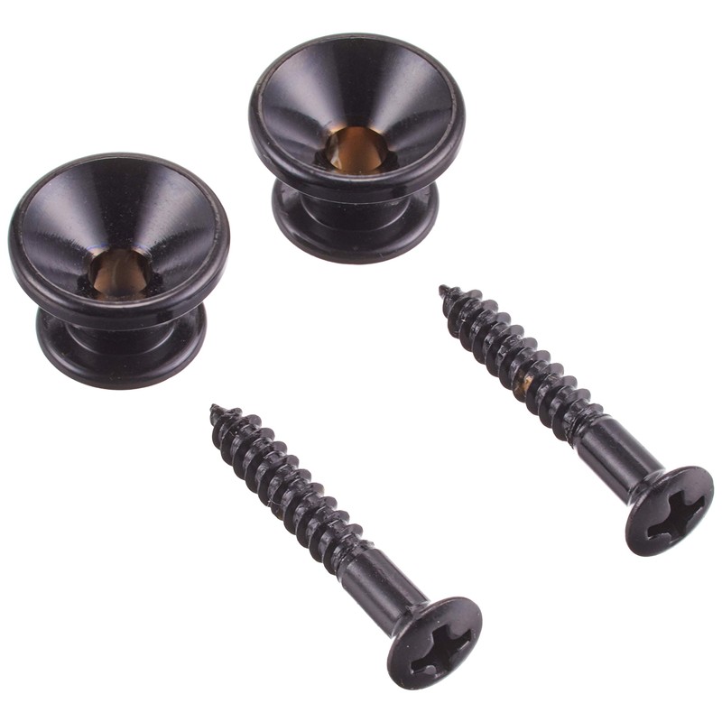 GOTOH Strap Pin, Fender Type, Set of 2, Black (PEP-B2B)