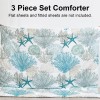 Tritard Coastal Comforter Set Size 3 Piece, Soft Beach Themed