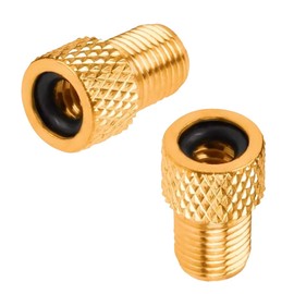 VMINGO Adaptador Valvula Bicicleta Presta Francesa - Schrader Americana Empaque O´Ring Sellado Adaptador Convertidor (2 Piezas)