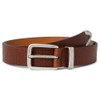 Johnston & Murphy Men's Bison Belt, Tan, 32C