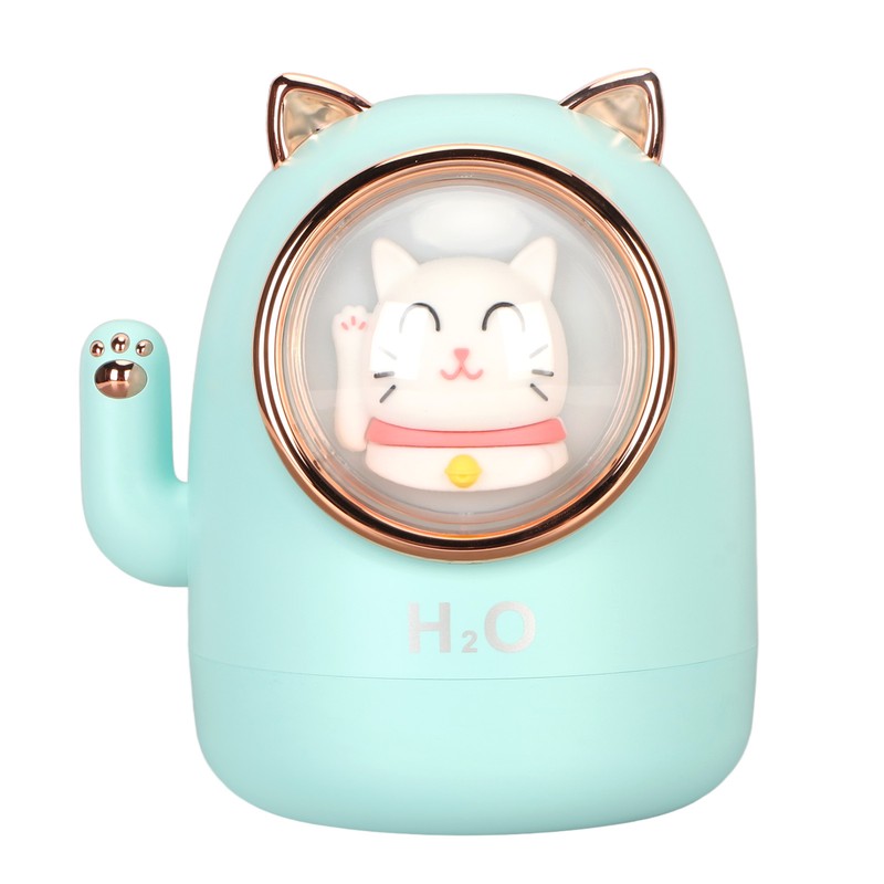 Humidifier Aroma Diffuser Cat Shape 400ml Capacity Timing Humidifier Home