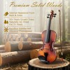4/4 Full Size Beginner Violin, Acoustic Fiddle Set for Adults,