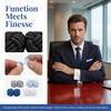 KGCGJVB 5 Pairs Cufflinks Set Silk Knot Fabric Cuff Links