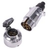 AOHEWEI Elektrik 7-Pin Trailer Socket and Plug 7-Way Connections with