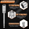 sourcing map 3pcs Nut Driver Drill Bit 14mm Metric Impact