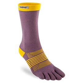 Injinji Trail Midweight Crew Coolmax Teensokken Blossom Dames, yellow