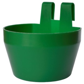 Supa Poultry Cage Cups for Poultry, Pack of 12, Suitable for Both Food, Grit or Water, Includes Integral Hook so the Cups Can Be Hung from the Cage Mesh, Made in the UK