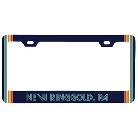 New Ringgold Pennsylvania Car Metal License Plate Frame Retro Design