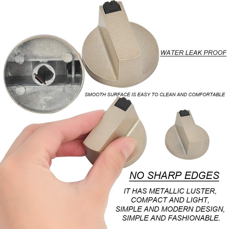 FOCCTS 6 x Gas Hob Knobs with 6 Gaskets, Stove