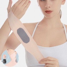 Wrist Support Brace for Tennis, Sports, and Gym Strap Pink 2ea