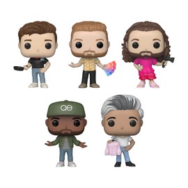 Funko Pop! Queer Eye Set of 5 - Antoni Porowski, Bobby Berk, Jonathan Van Ness, Karamo Brown and Tan France