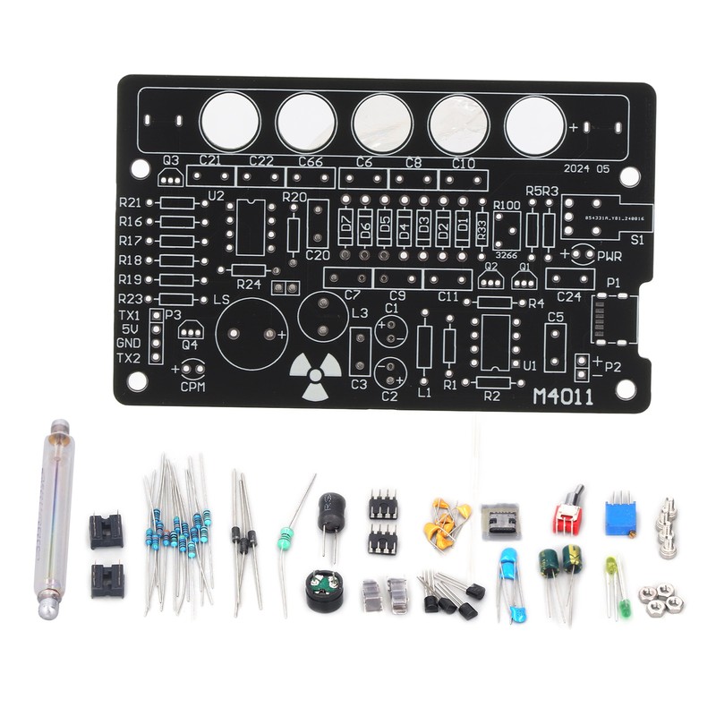 DIY Geiger Counter Parts Kit Nuclear Radiation Detector Module Unassembled