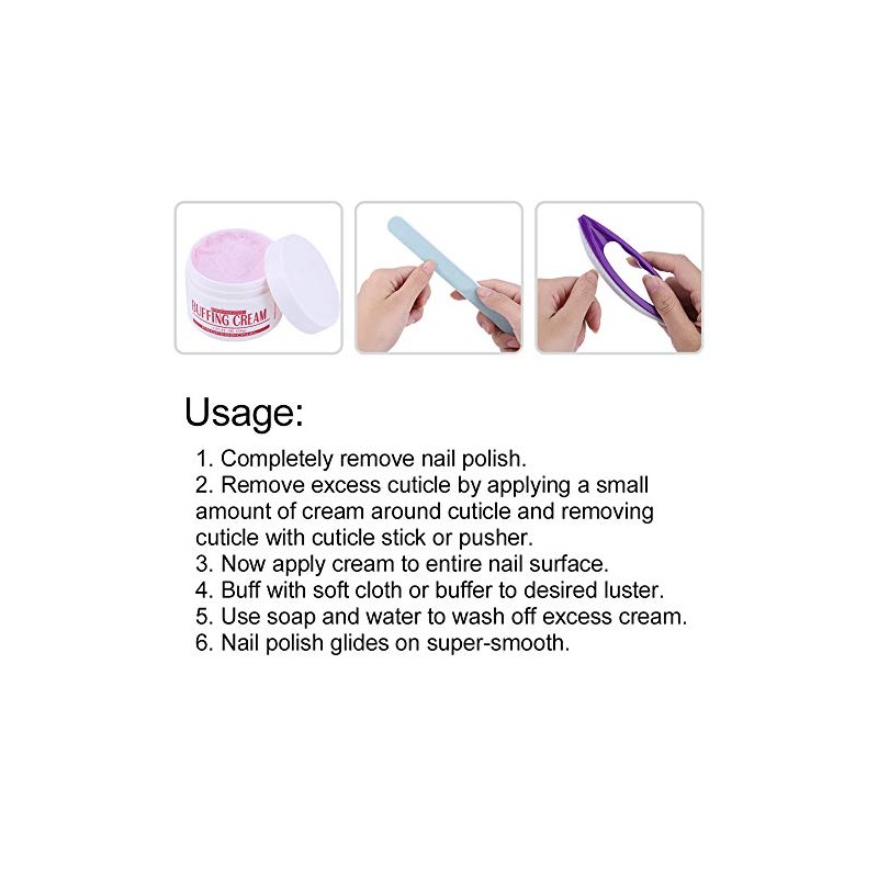 Kit de Pulidor y Brillo de Uñas, Pulidor de Uñas,