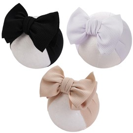 KIDOCHEESE Baby Girl Headbands Big Bows Elastics Nylon Hairbands Oversized Head Wraps Hair Accessories for Baby Girls Newborn Infant Toddlers Kids