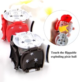 SWRCEYJH 2 Toy Balls with Mini Figures, Balls for Throwing for Children, Cartoon Ball, Throw Ball, Anime Throwing Game Ball, Mini Action Figures Set for Children Toy (Random Dolls)