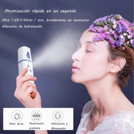 Nanomister Salome Vaporizador Facial 20ml Extensiones Pestaas Rosa plido                                                                              