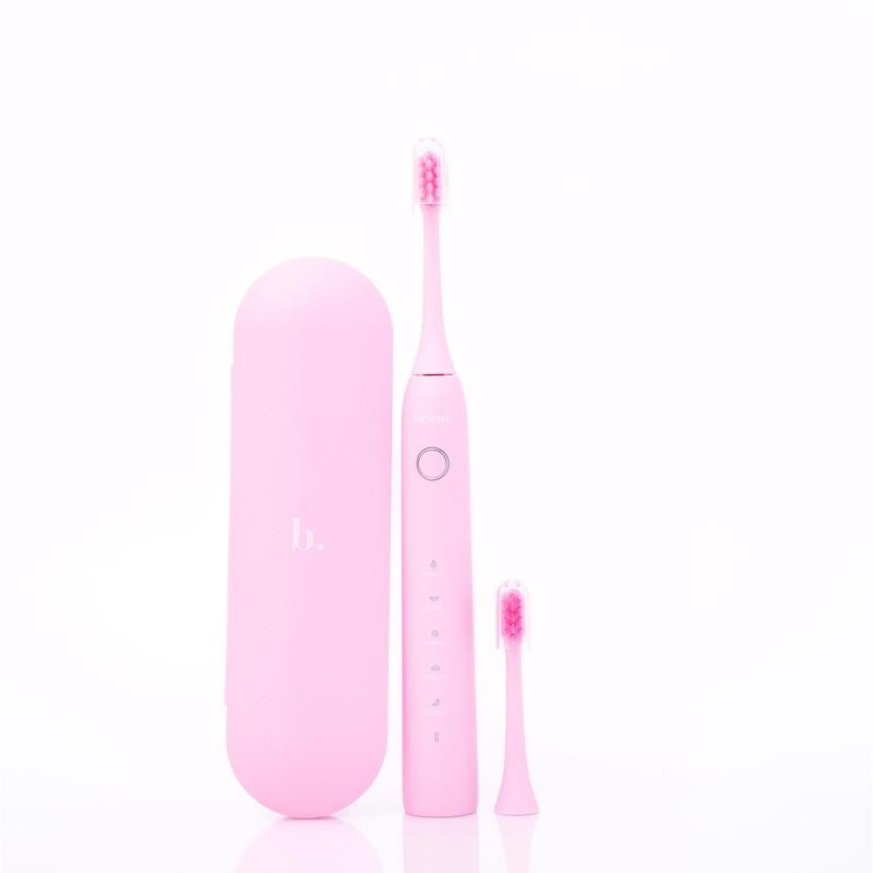 smile luv toothbrush + FREE mint toothpaste - color: Pink