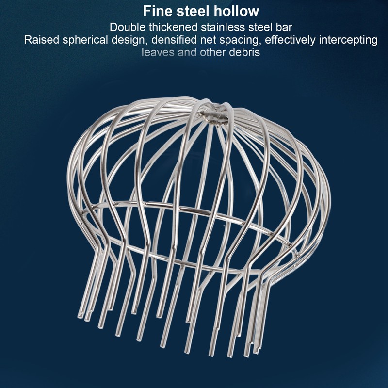 Outdoor Roof Drain Stainless Steel Anti Blocking Round Line Cap