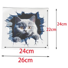 syiyunran Sticker Car Sticker Funny Cartoon – 1 Piece Cat Sticker Car Vinyl Sticker for Bathroom Living Room for and Motorcycle, Single Line, Customisable