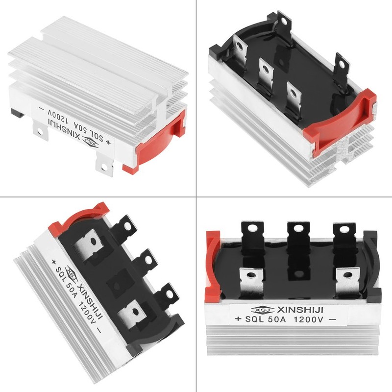 Hilitand 3 Phase Diode Bridge, Bridge Rectifier 2pcs 50A 1200V