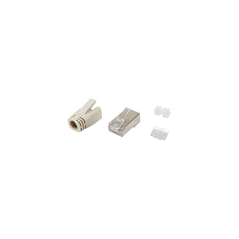 Equip 121182 Cat.6A RJ45 Shielded Plug Set, 100 Pcs/Pack