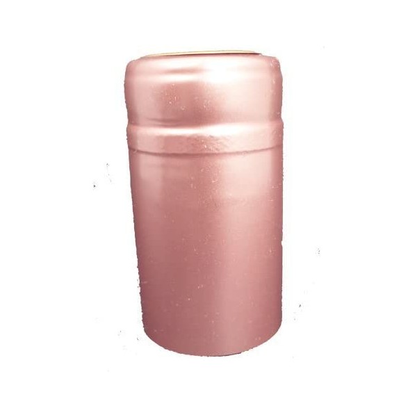 PVC Heat Shrink Capsules With Tear Tabs For Wine Bottles - 120 Count (Dusty Rose)