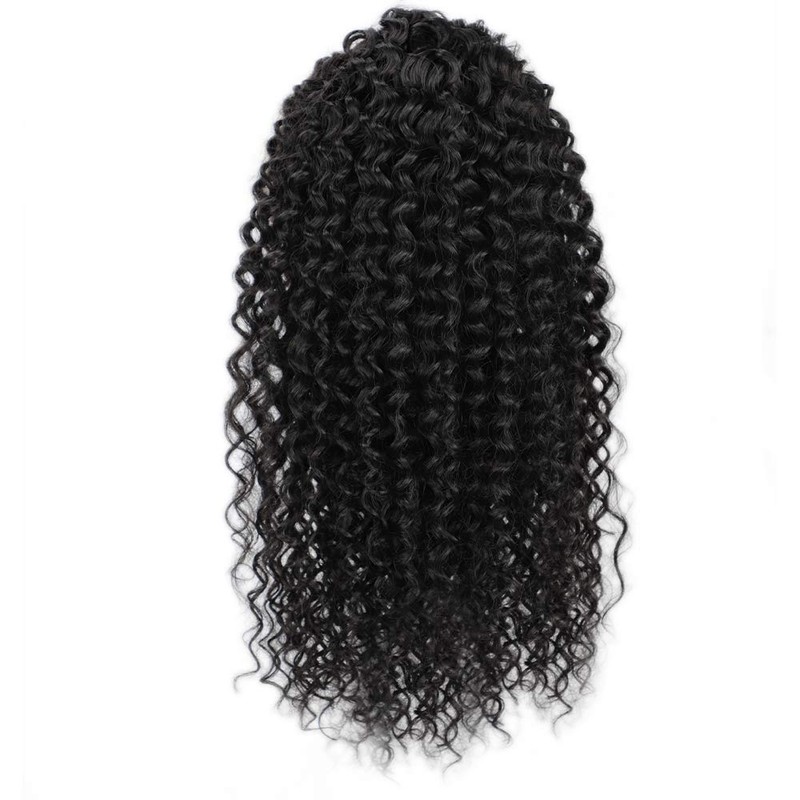 Vigorous Drawstring Ponytail Extension 14Inch Short Afro Kinky Curly Ponytail