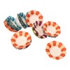 Qcwwy DIY Petal Paper Bowls, Cute Flower Cups, Stackable, 50pcs,