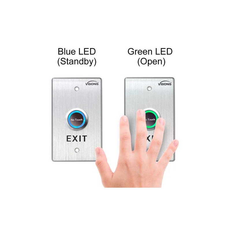 Visionis VIS-7013 Indoor Stainless Steel No Touch Request to Exit