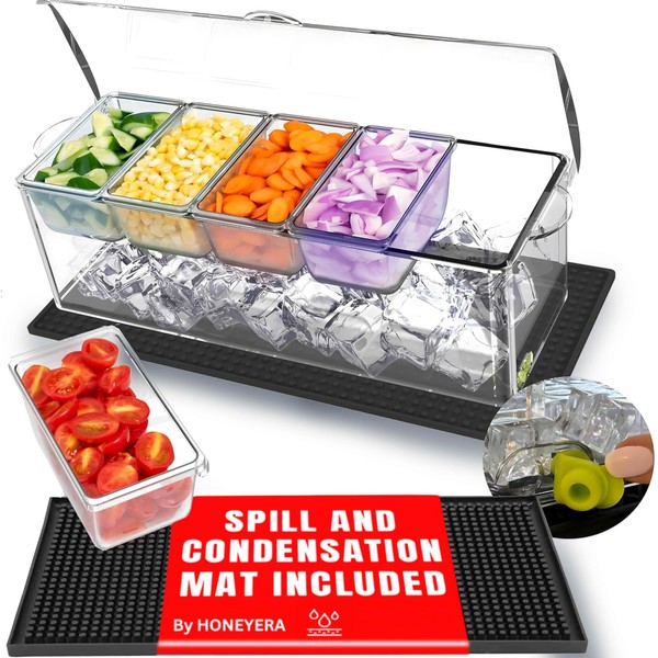 Honeyera Honeyera Chilled Condiment Server | Hosting Essentials for Up