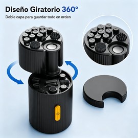 Limpiador de teclado,33 en 1 Kit de Limpieza Portátil,Cepillo de Limpieza de Teclado Multifuncional para la Limpieza de cámaras Digitales,computadoras,Kit de Limpieza Multiusos (Negro33 en 1)