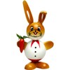 SIKORA OD10 Wooden Easter Bunny Figurines as Colourful Easter Decoration